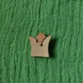Anstecker queen II. goldgelb
